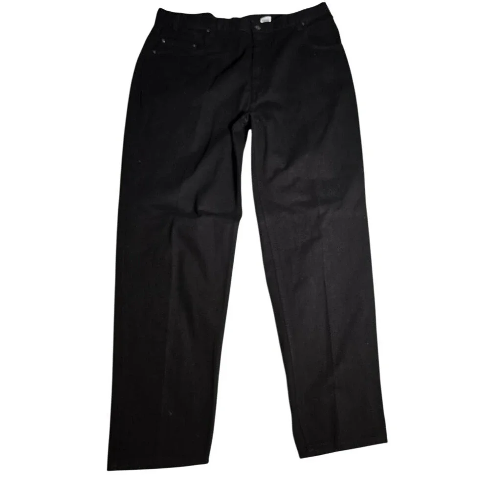 Y2K Levis 545 Baggy Fit Black Jeans Mens 42x34 Vntg Style Distressed Denim 967